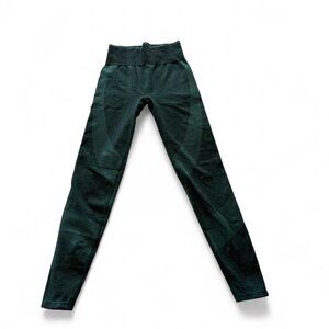 Victoria's Secret PINK seamless leggings in Dark Green SZ. XS